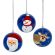 Weihnachtskug blau, Rentier, Schnee-, W-mann 50 mm - 199/915