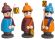 3 Laternenkinder violett, orange, blau - F204/188