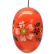 Osterei orange mit Blumen, 55 mm, handbemalt - 224/020/or