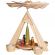Teelichtpyramide natur mit Christi Geburt bunt - F085/885/2