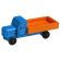 Miniatur LKW mit Haube, Lastwagen blau / orange - F016-016-5
