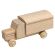 Miniatur LKW mit Haube, Lastwagen Koffer natur - F016-016N-3