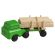 Miniatur Sattel-LKW, Holztransport, grün - F016-018-6