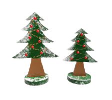 Nadelbaum bunt groß 100 mm, Weihnachtsbaum - 111-814