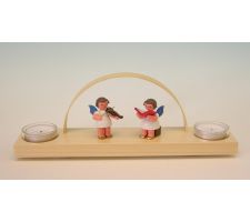 Teelicht-Miniaturschwibbogen mit 2 Engel - 202/998B