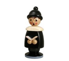 Kurrendefigur mit Buch schwarz, frierend - F204/171/1/B