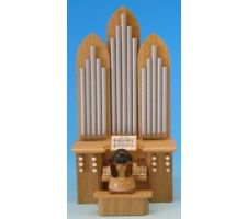 Engel an der Orgel mit Spielwerk natur - 225/043/26NS