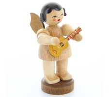 Engel stehend mit Ukulele, natur - 225/043/49N