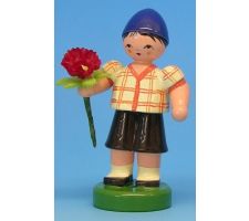 Blumenjunge hellgelb/blau - 232/103/23
