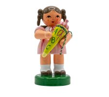 Schulanfänger Mädchen mit Zuckertüte - 232/103/80