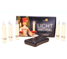 Lumix-Classic-Set, 5 LED-Kerzen + Fernbedinung - F060/002SL