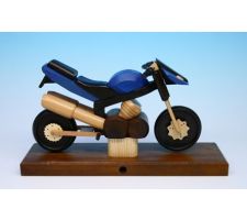 Räuchermotorrad Sportmaschine blau - F146/082/08B