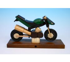 Räuchermotorrad Sportmaschine grün - F146/082/08G