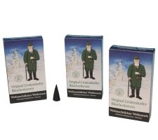 Räucherkerzen "schwarz", 3 Pack a) 24 Stück - F147/001-3