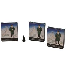 Mini-Räucherkerzen "schwarz", 3 Pack a) 24 Stück - F147/006-3