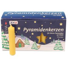 Pyramidenkerzen 50 Stück honigfarben - FPK/50H