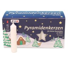 Pyramidenkerzen 50 Stück weiß - FPK/50W