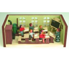 Miniaturstübchen Schule mit Lehrerin - F30-03-2