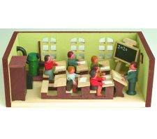 Miniaturstübchen Schule mit Lehrer - F30-03-1