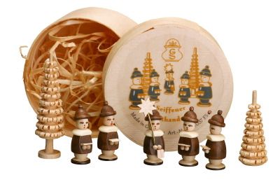 Spandose mit 5 Kurrendefiguren 27 mm natur - F204/037/FNS