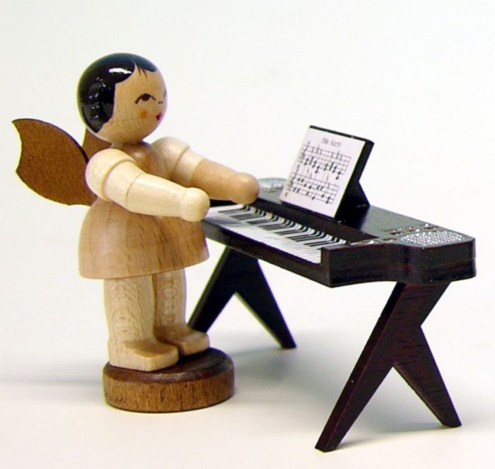 Engel stehend am Keyboard natur - 225/043/56N
