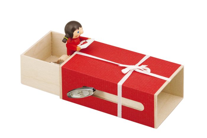 Schiebebox mit Spielwerk, Geschenkebox Mädchen - FWW-698