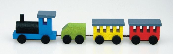 Miniatureisenbahn bunt 11,5 cm - F031-06
