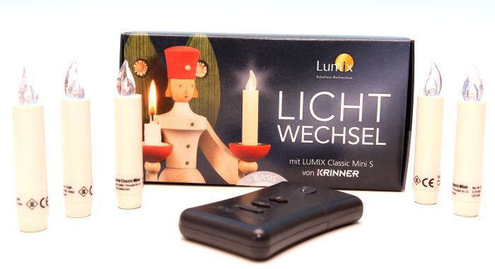 Lumix-Classic-Set, 5 LED-Kerzen + Fernbedinung - F060/002SL