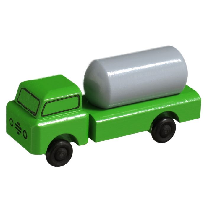 Miniatur LKW, Gefahrguttransport grün - F016-018-1