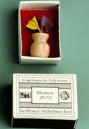 Mini - Zündholzschachtel Blumen - F29-53